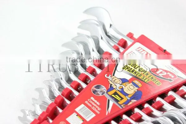 12pcs Double Open End Wrench Set WR9006