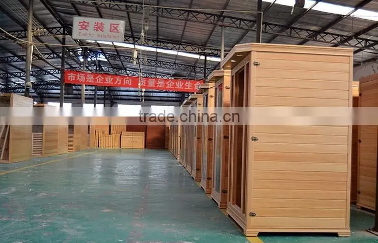 slimming hemlock wooden sauna room(4 persons)