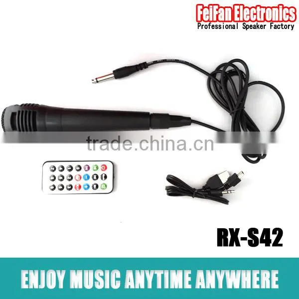 Top Sale 4.0 Inch Wooden Speaker With Fm Radio