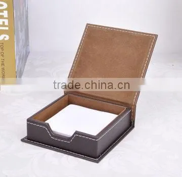 High Quality Custom Handmade Leather Memo Pad Box