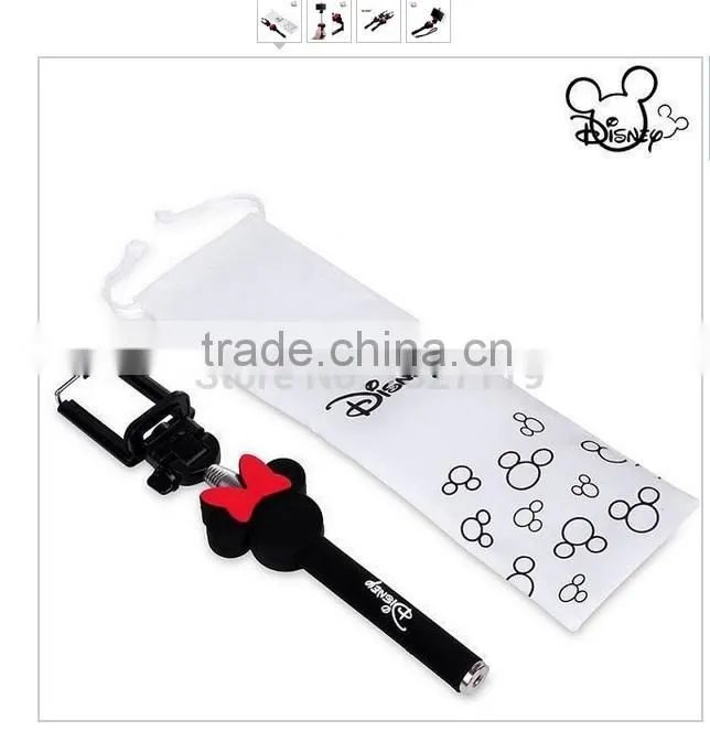 Z07-9 wireless cartoon monopod,selfie stick for mobile and camera