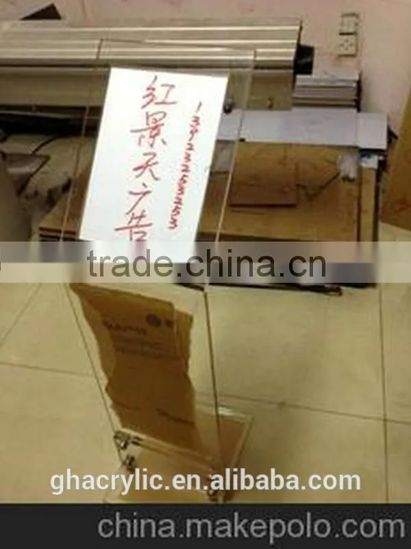 Wholesale - Clear Acrylic Display Stand With Sign Holder ,black acrylic display stand