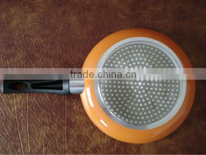 aluminum alloy non stick coating skillets / skillet frying pan with induction bottom