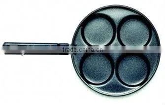 carbon steel non stick 4 four circles rounds pancake pan maker
