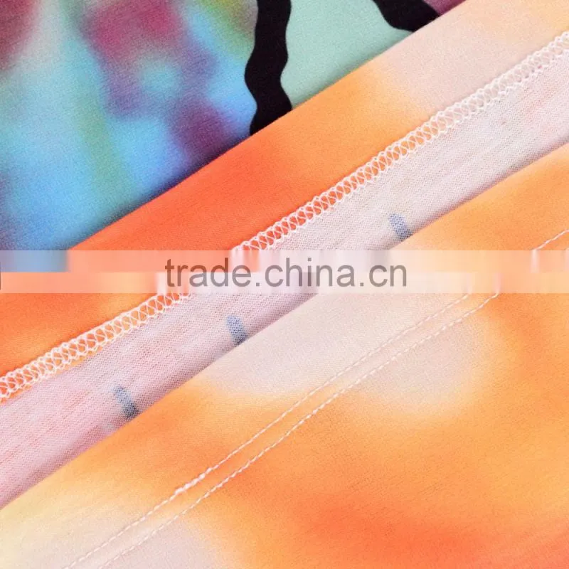 High Quality Custom 3D Printing Flower Power Softextile Tshirt Wholesale