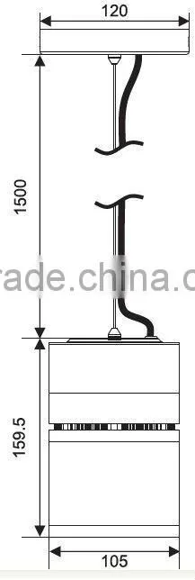 modern design citizen cob 15w pendant light with high cri