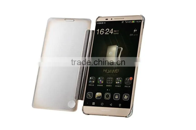 Hot selling cheap price window view smart cover case for Huawei Ascend Mate 7