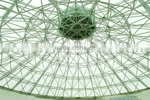 Color dome steel roof structure