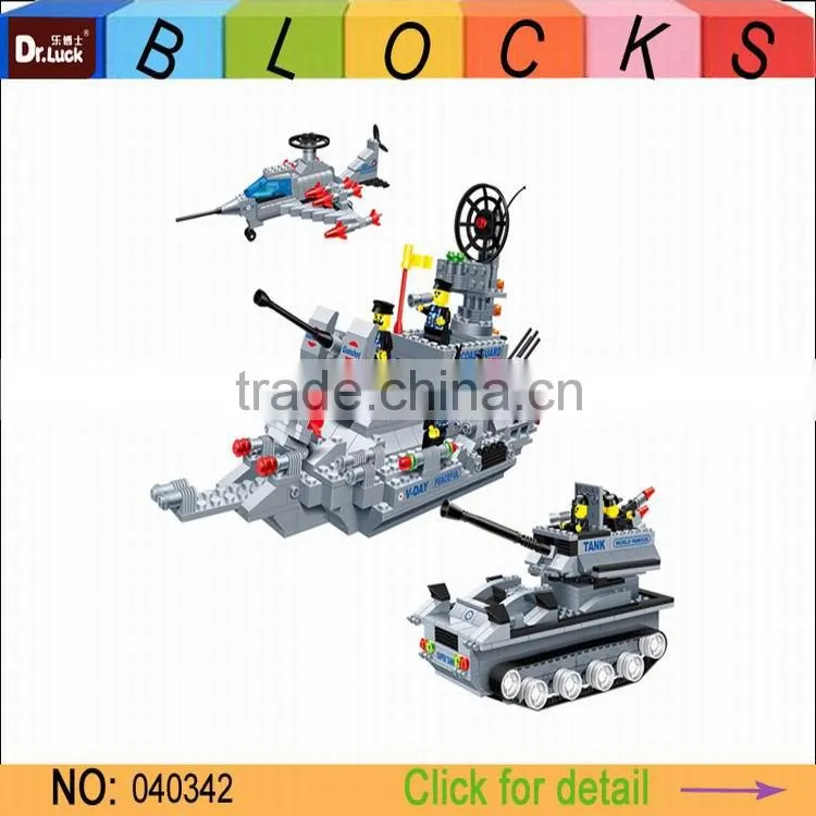 Factory price Military Warship Block Set