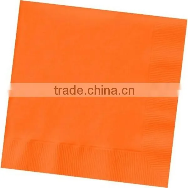 16*16" Environment-Friendly disposable black paper napkin printed napkin or color napkin
