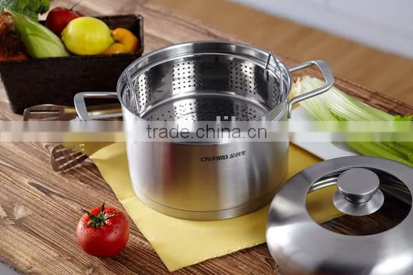 2 Tier stainless steel steamer for electrothermal oven
