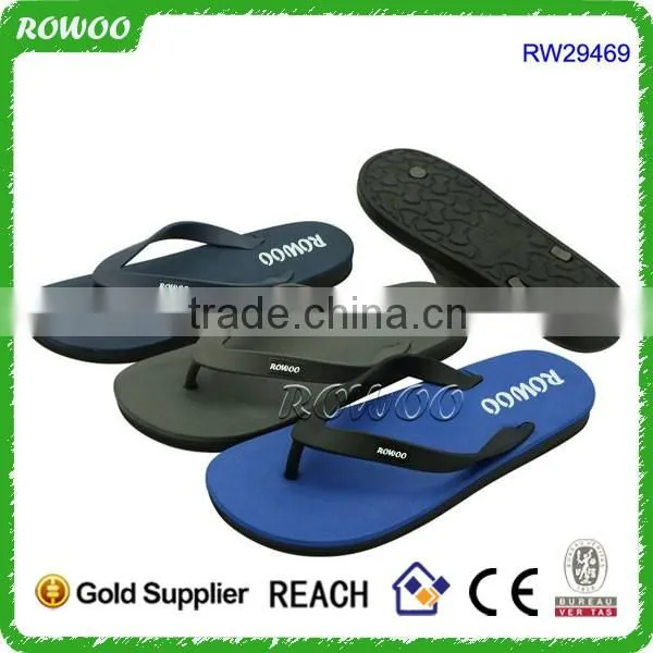 Lovely Heart Print Fancy Man Rubber Sandal Slipper Custom Flip Flop