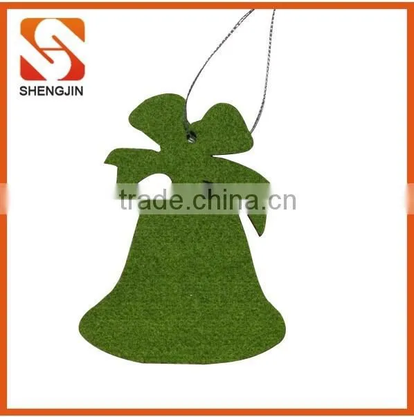 SJ-6963 Custom felt bell decoration Christmas hanging ornaments supplier