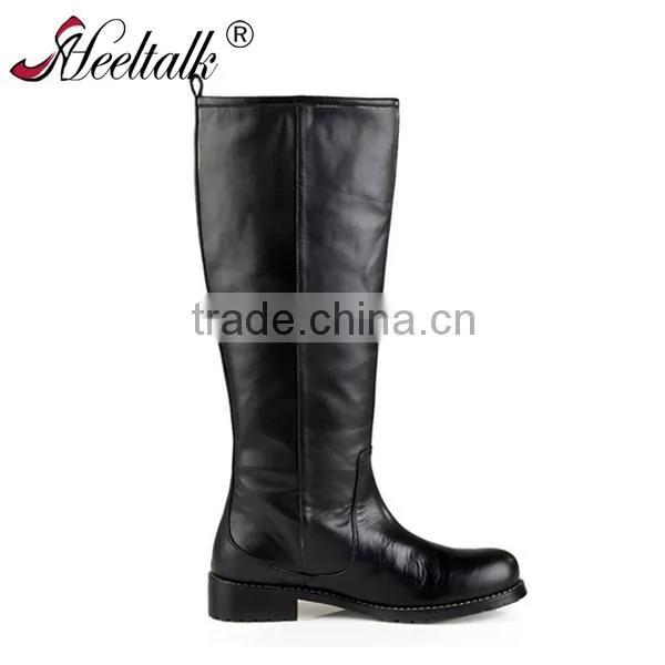 OEM ODM Bulk sell custom made wholesale pure leather boots for women tight high heel leather boots