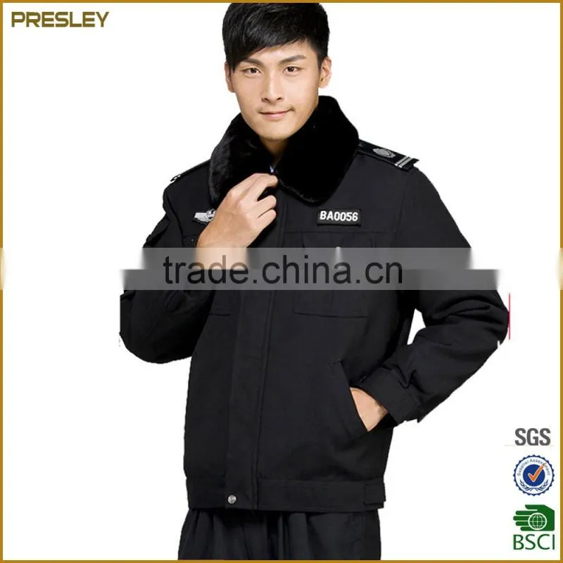 custom padded winter warm police uniform police work wear uniforms/security guard and police wear