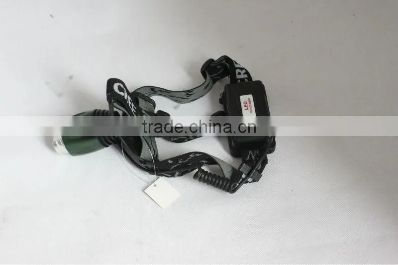 powerful lumens rechargeable aluminum led headlamp headlight