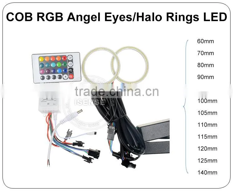 Plasma COB led angel eyes for bmw f30 e90 e92 e93 m3 single color white red 60*60mm