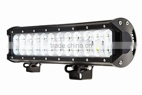 Hot sale 72w car led light bar, double row off road led light bars, 12v 24v 12" 72w led light bar