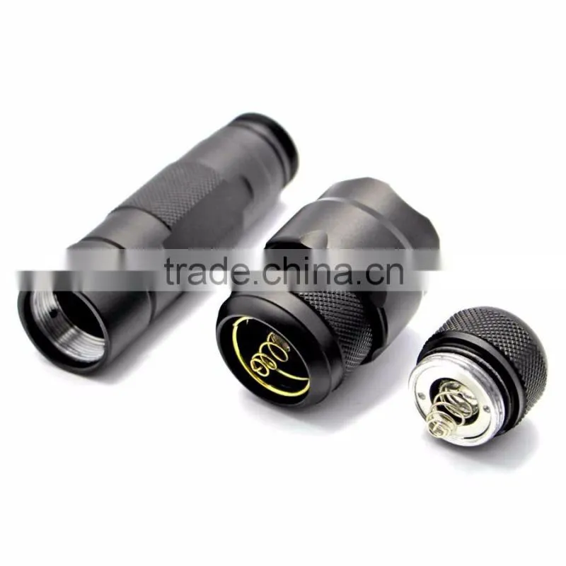 Soshine TC4 LED 900lm 7-Mode White Control Tactical Flashlight- Black (1 x 18650)