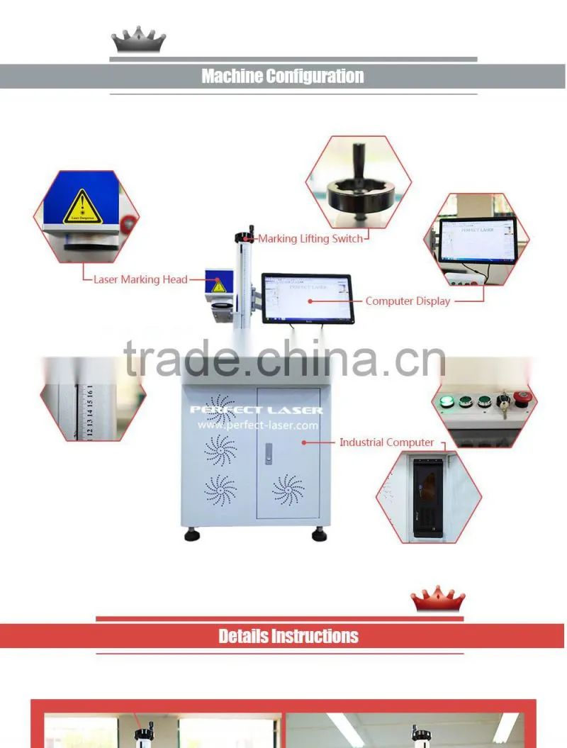 30W 3D Curve Surface Dynamic Focusing Fiber Laser Marking Machine high quality fiber laser metal marking machine/fiber laser