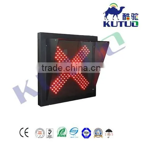 300mm red cross traffic light for driveway