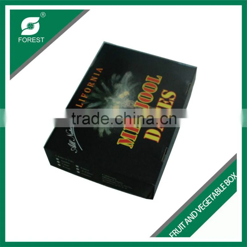 BLACK MATT CUSTOM CORRRUGATED FRUIT CARTONS RECYCLED MATERIAL PAPER PACKING BOXES FOR SALE