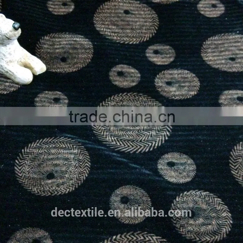 Nylon flocking discharge printed flocking fabric