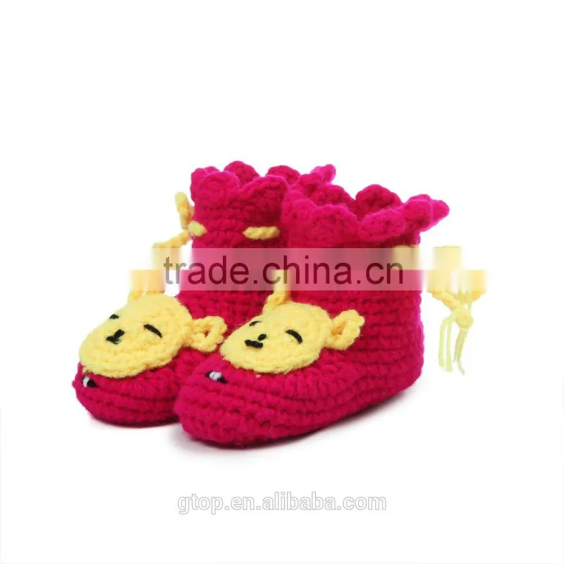Fashion shoe China wholesale crochet knitting crochet baby shoes S-5