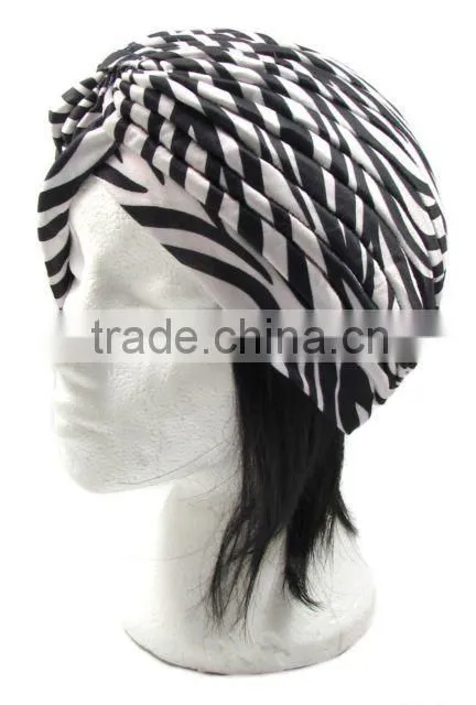 zebra Turban Head Wrap Band headband Hat Cap Chemo Bandanan