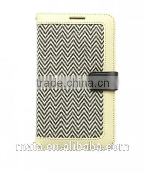 New Elegant Kniting Women Design PU Leather Case For Samsung