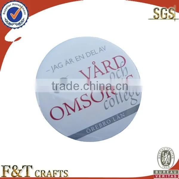 promotional felt print cheap custom badge
