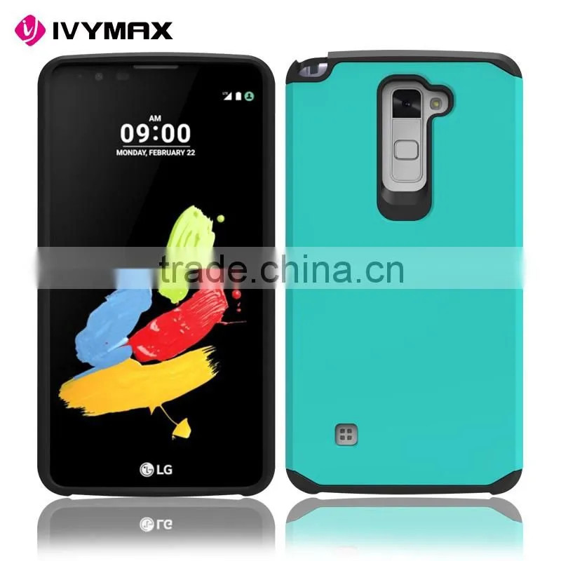 TPU case manufacturer guangzhou dual layer slim armor combo case for LG stylo2 plus MS550 K530 K536
