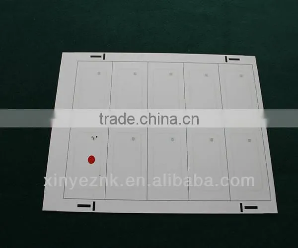 ISO14443A F08 1K A4 2x5 layout inlay factory supplier directly