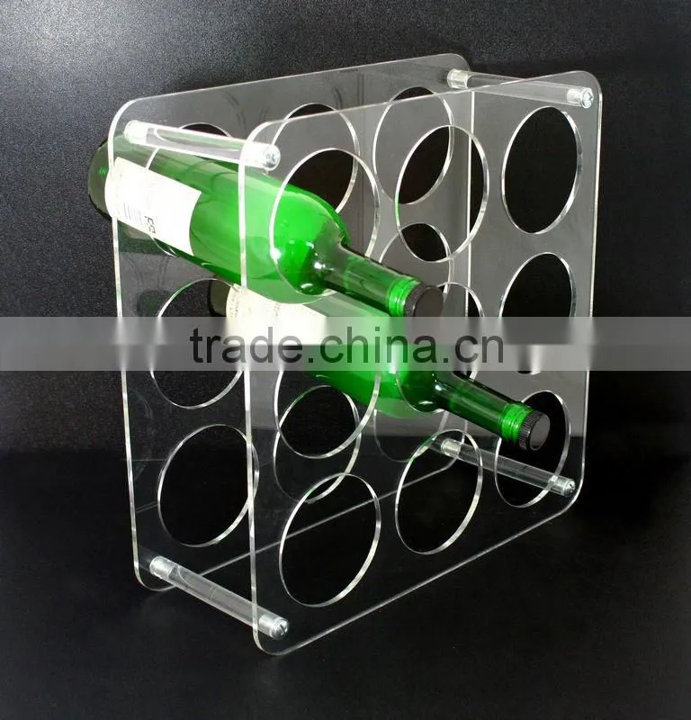 Square Stackable Modular Wine Bottle Holder/ Rack / Stand / Display Platform