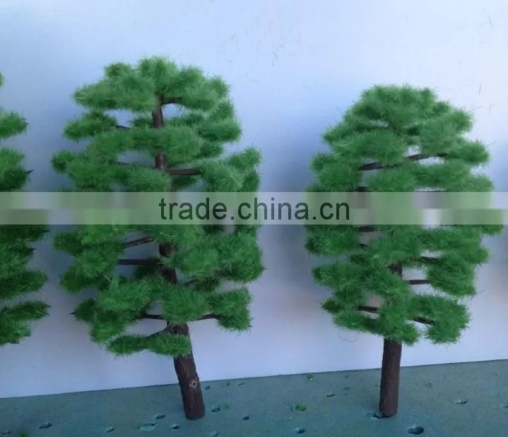 Decorative plastic tree, scale model trees, model tree in other construction , model tree base plastic, MT-15