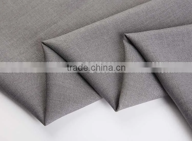 China suppliers Shaoxing Beautiful shaoxing tr polyester elastane viscose cotton twill fabric suiting fabric
