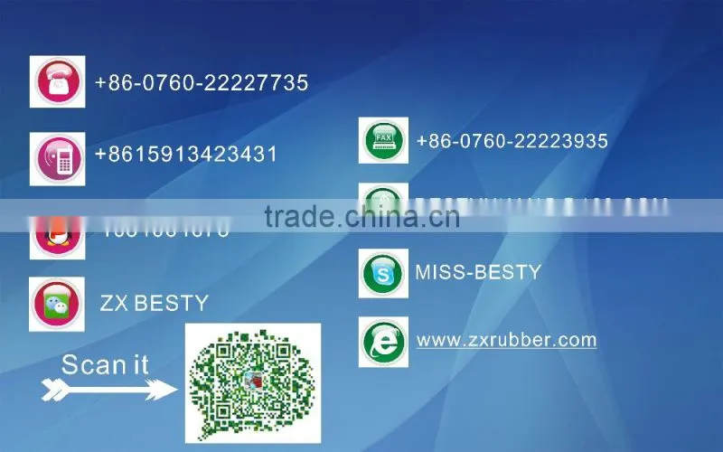 Cylindrical natural rubber buffer wiht high performance