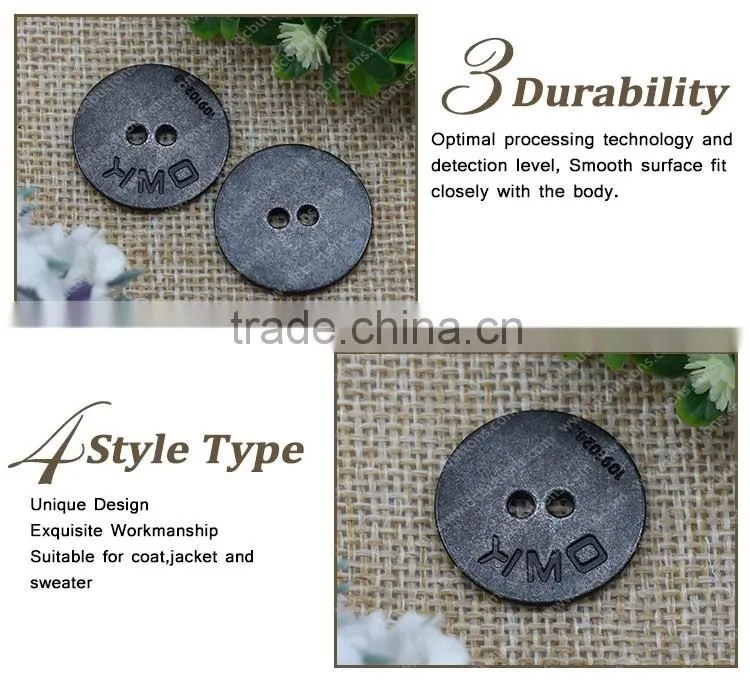 High Quality Metal Button 2 Metal Eyes Sewing Button for Clothing