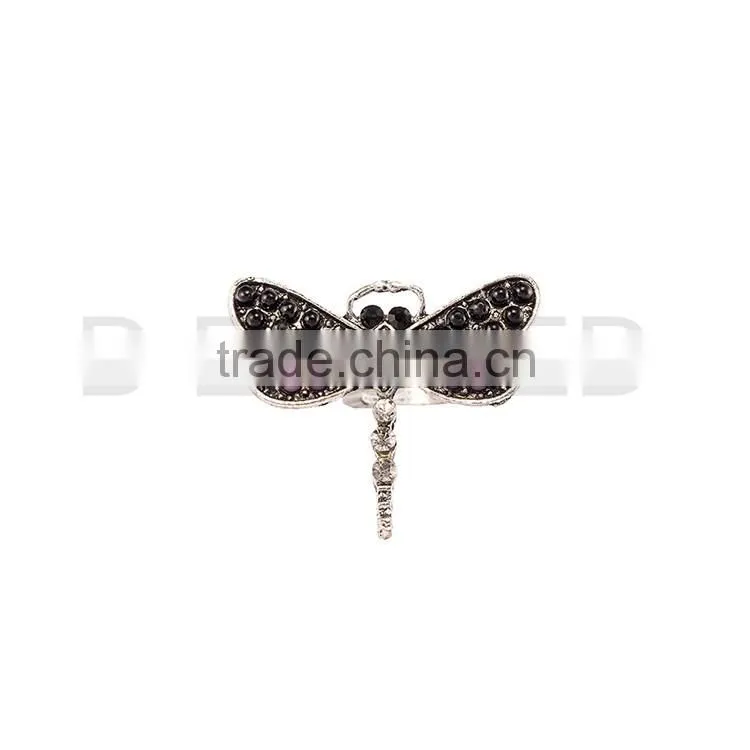 Fashion butterfly 18k gold ring for customer