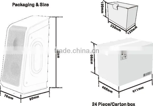 Mini portable plastic good quality ABS 2.0speaker