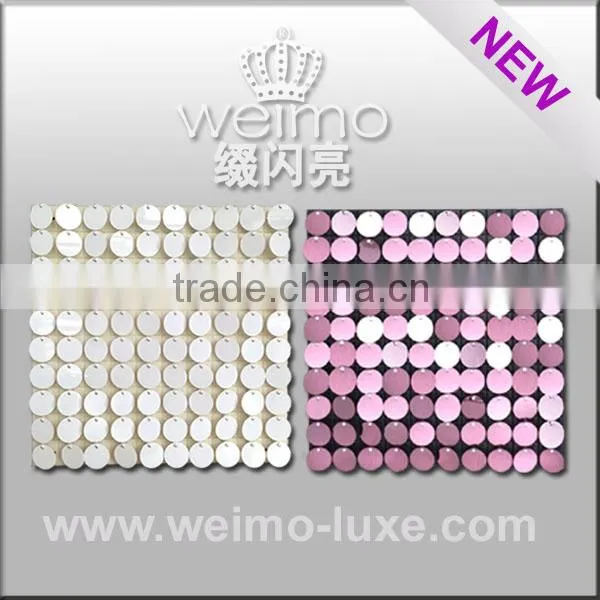 2016 Patent Sparkling Disc Wall Board For Decoration Wedding Backdrop