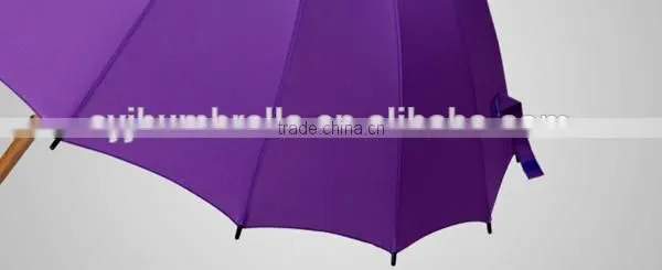 23"*16k Flower Emerge Magic Umbrella with Wooden Shaft