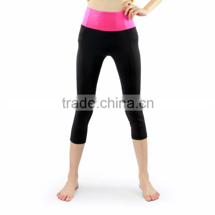 Fashion wholesale yoga women's gym tank top / leggings tight capris pants