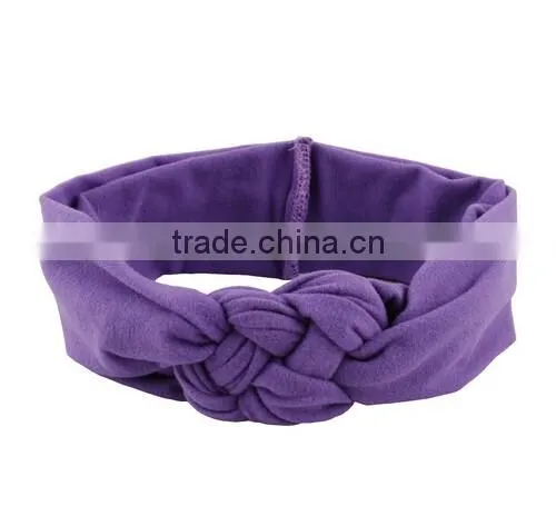 New Toddler Kids Girls Baby Red Elastic Knot Cross Hair Decor Headband Hair Band