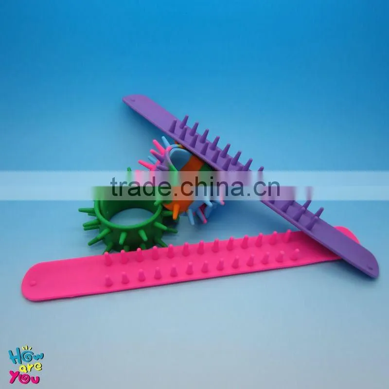 Newest Promotional Silicone Rubber Slap SPIKY Silicone Band