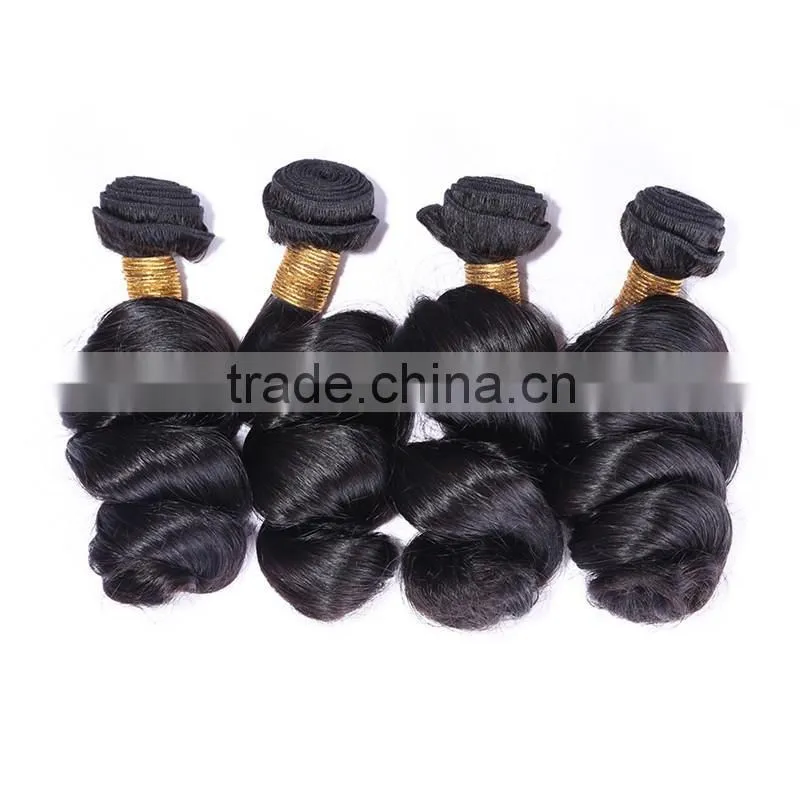 Wholesale top grade loose wave 100% brazilian human hair extension