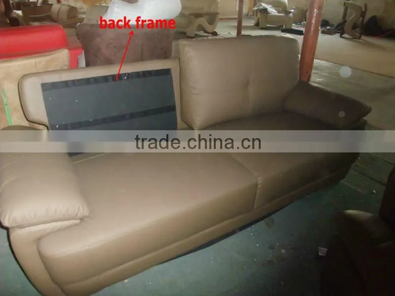 Italian furniture two seater wooden sofa set without cushion