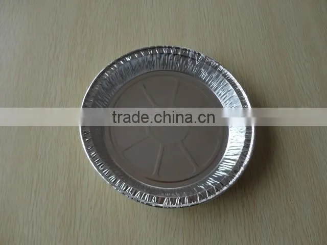 Round aluminium foil container