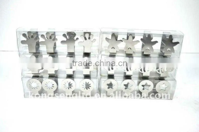 Small stainless steel table cloth clip