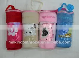High quality short sleeves terry bathrobe for kids